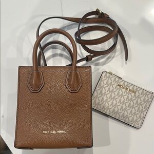 Michael Kors Brown Leather Crossbody with Wallet